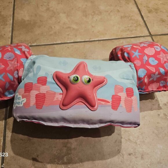 Pink Starfish Puddle Jumper Life Jacket 30-50 LB - Picture 1 of 3